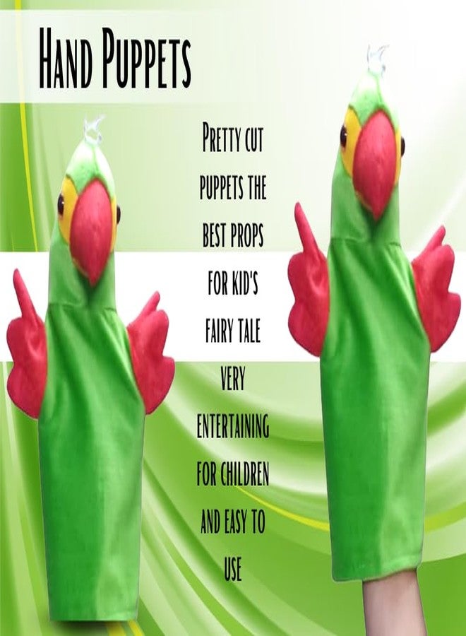 VARUSH Parrot Hand Puppets for Engaging Kids' Learning and Play | Animals & Birds Story Telling Puppets - Image 3